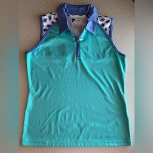 | IZOD GOLF | ladies sleeveless polo golf shirt. Size: M